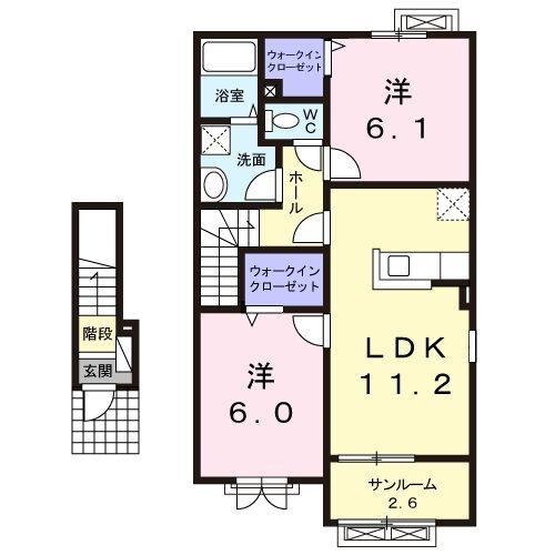 タリアセン・Ｋの物件間取画像