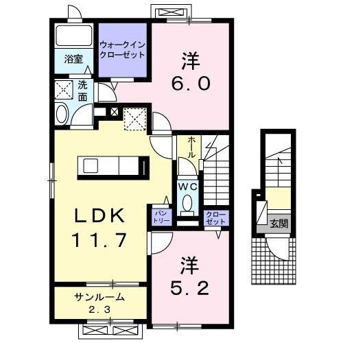 クレアの物件間取画像
