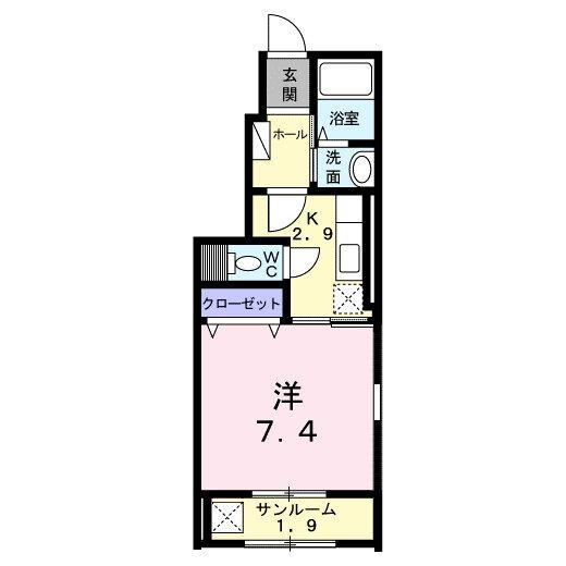 エスペランサ西園町の物件間取画像