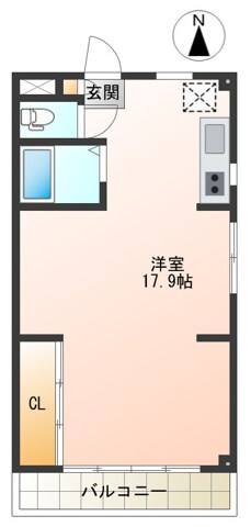 コーポラスカルチュアの物件間取画像