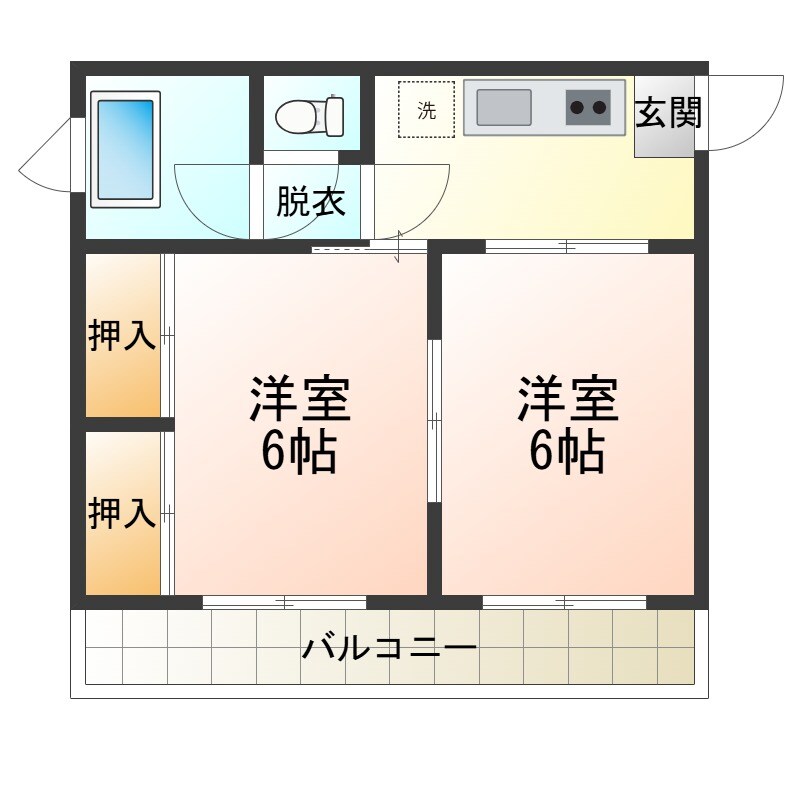 Chats Worthの物件間取画像