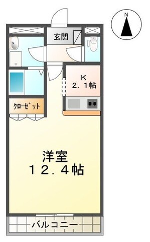 パレスさくらんぼの物件間取画像