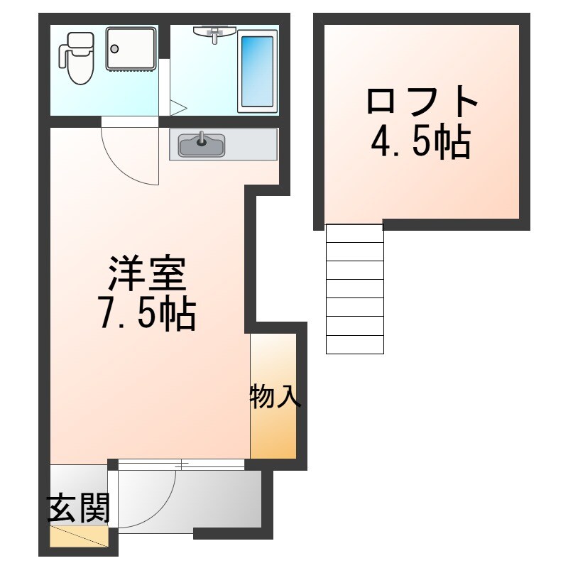 リバティ円応寺の物件間取画像