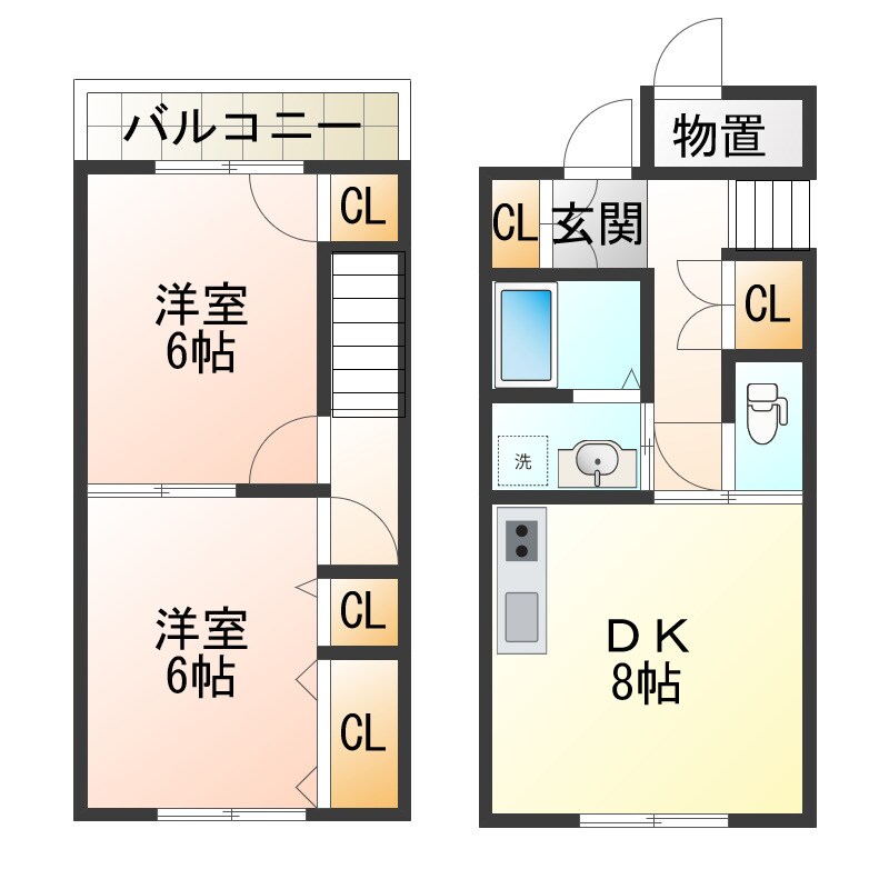 シャロームの物件間取画像