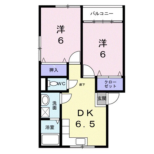 ルーセントＡの物件間取画像