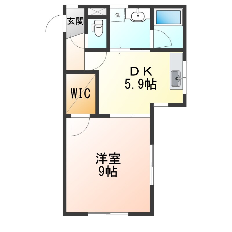 クレスト青柳の物件間取画像