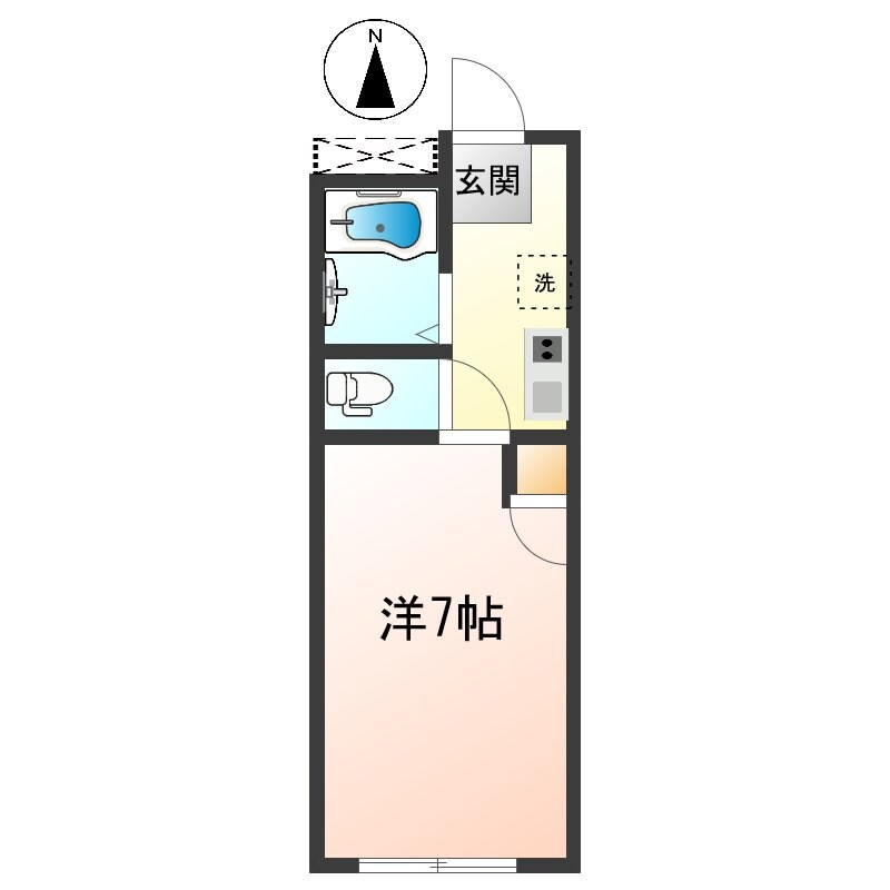 イーストセブンの物件間取画像