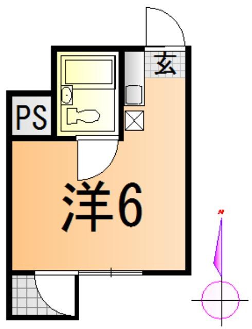 大原マンションの物件間取画像