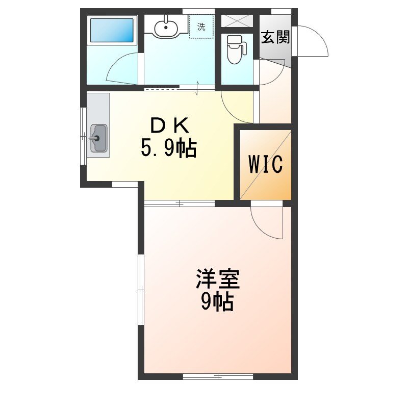 クレスト青柳の物件間取画像
