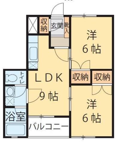 ナチュール西田の物件間取画像
