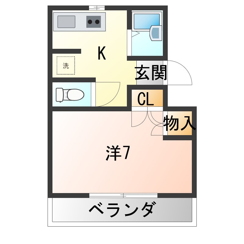 半田コーポの物件間取画像