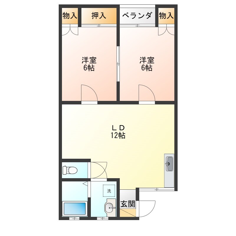 メゾンクレールの物件間取画像