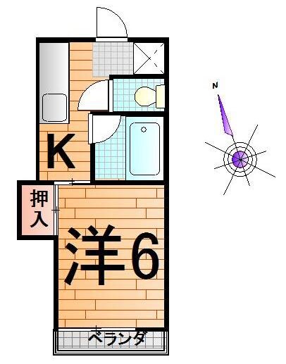 第三山口ハイツの物件間取画像