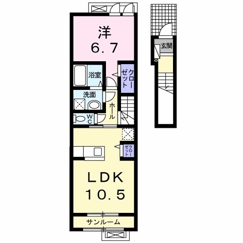 コンフォートハウスの物件間取画像