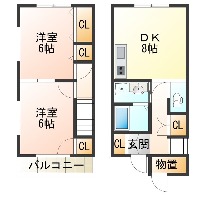 シャロームの物件間取画像