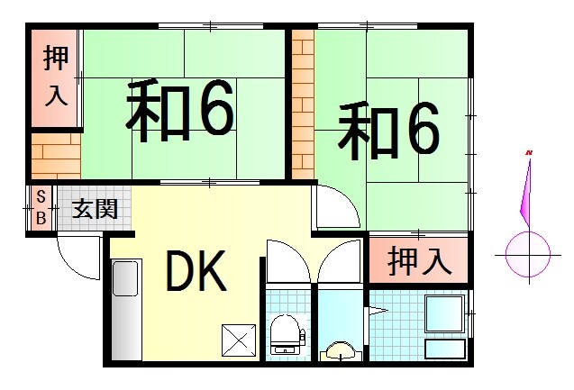 三浦コーポの物件間取画像