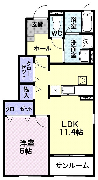 スリーアロー　Ｂの物件間取画像