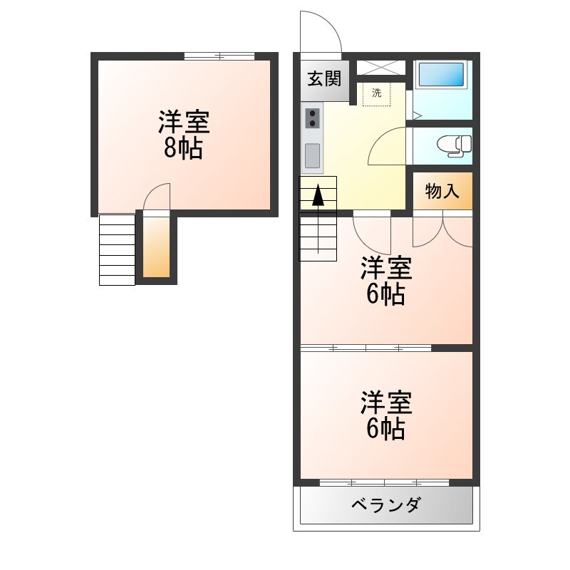 レジデンスサトウの物件間取画像