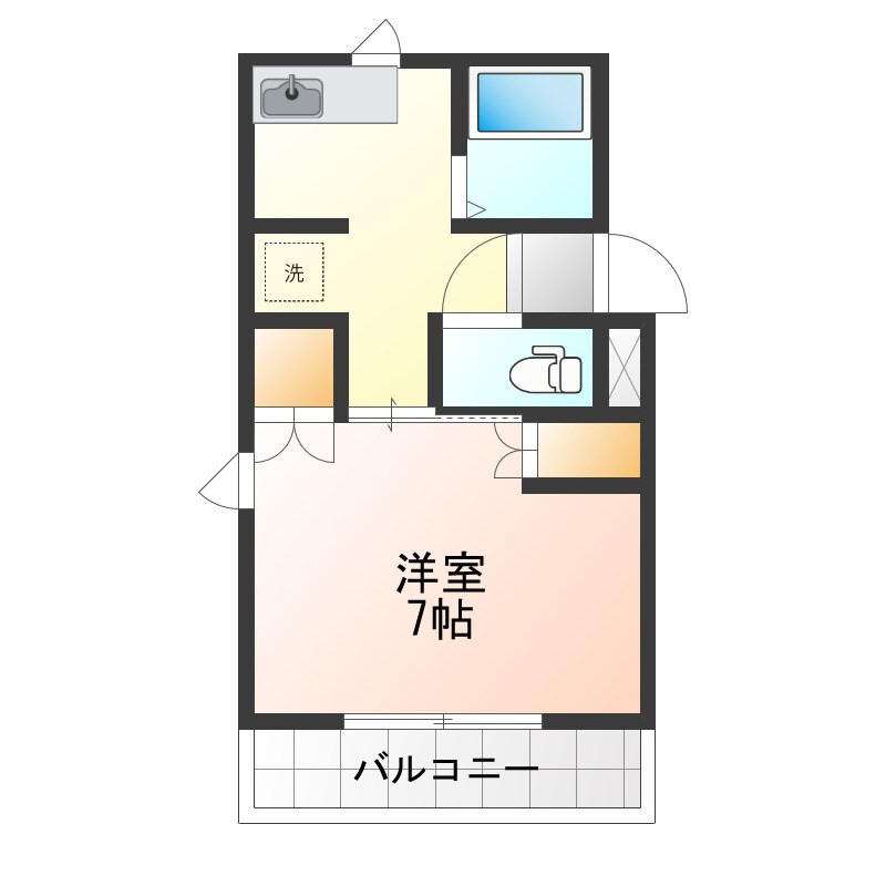 半田コーポの物件間取画像