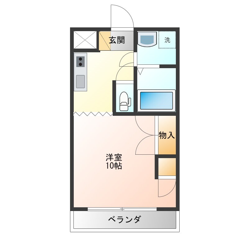 サンフラワーマンションの物件間取画像