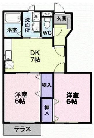 パラッツォＡの物件間取画像