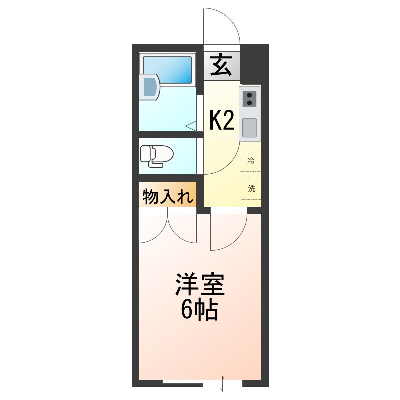 オリーブ東原の物件間取画像