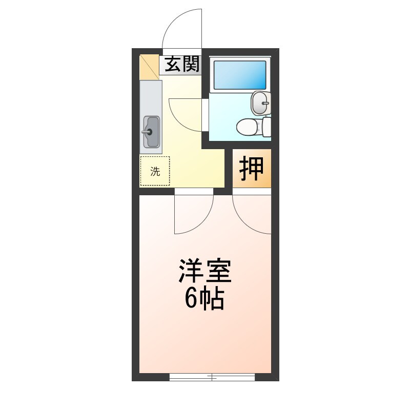 レディースクラウンの物件間取画像