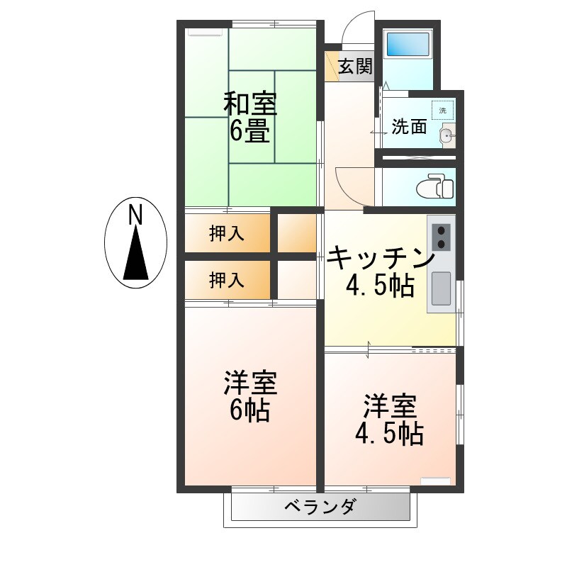 プチメゾンAの物件間取画像