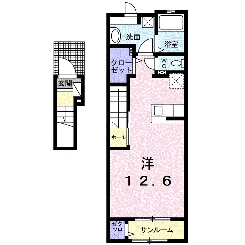 ベルカーサの物件間取画像