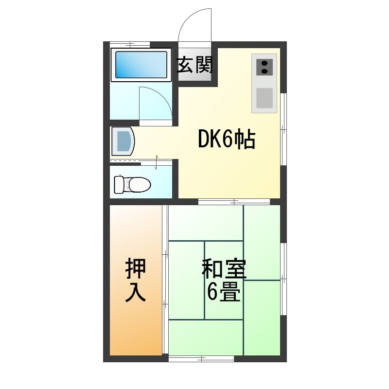 コーポからまつの物件間取画像