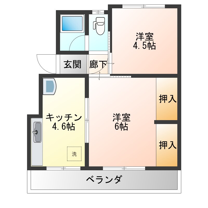 秀山ビルの物件間取画像