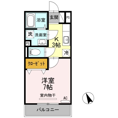 セレッソ ソレアードＮの物件間取画像