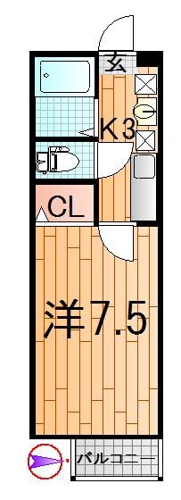 エクセルさくらの物件間取画像