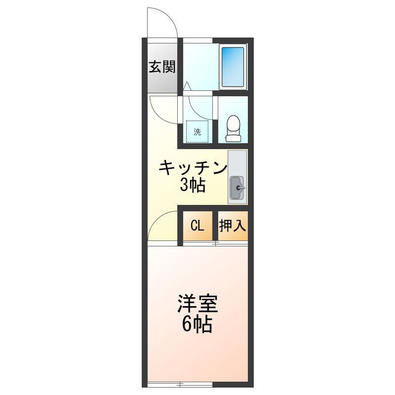 コーポあこやの物件間取画像