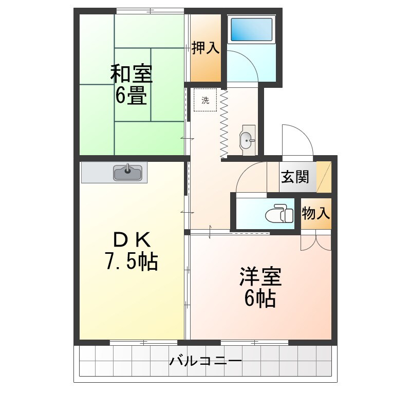 柏木マンションの物件間取画像