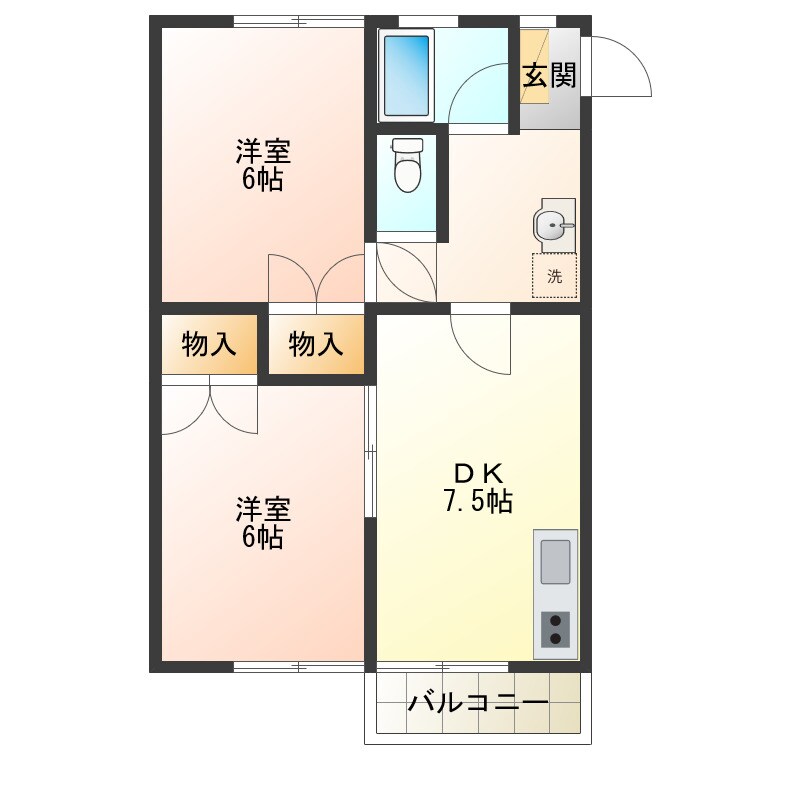 ナチュール西田の物件間取画像