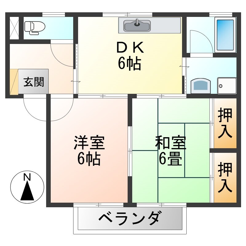 サンキャロルの物件間取画像
