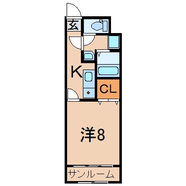 クレールVの物件間取画像