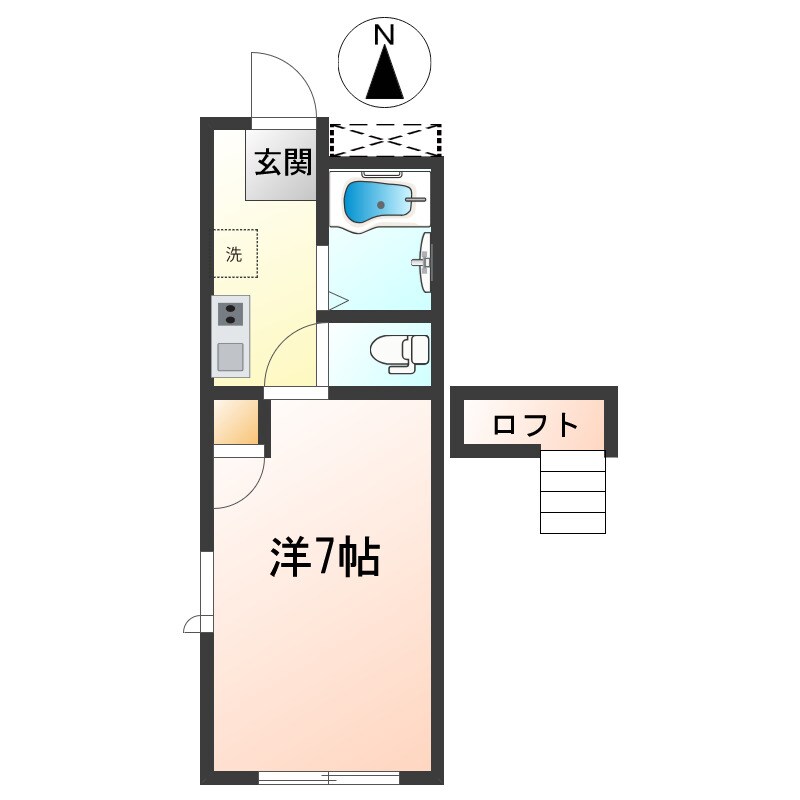 イーストセブンの物件間取画像