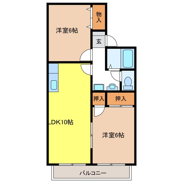 クレセールつくしの物件間取画像