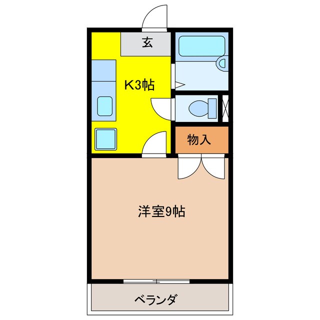 コーポドリームの物件間取画像