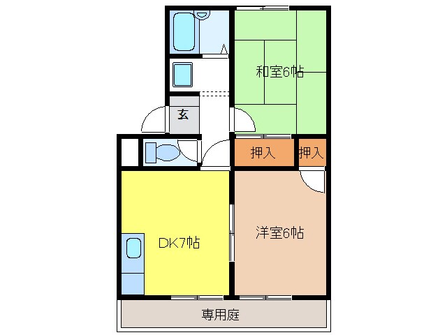 メゾンハーベスト　Ｃ棟の物件間取画像