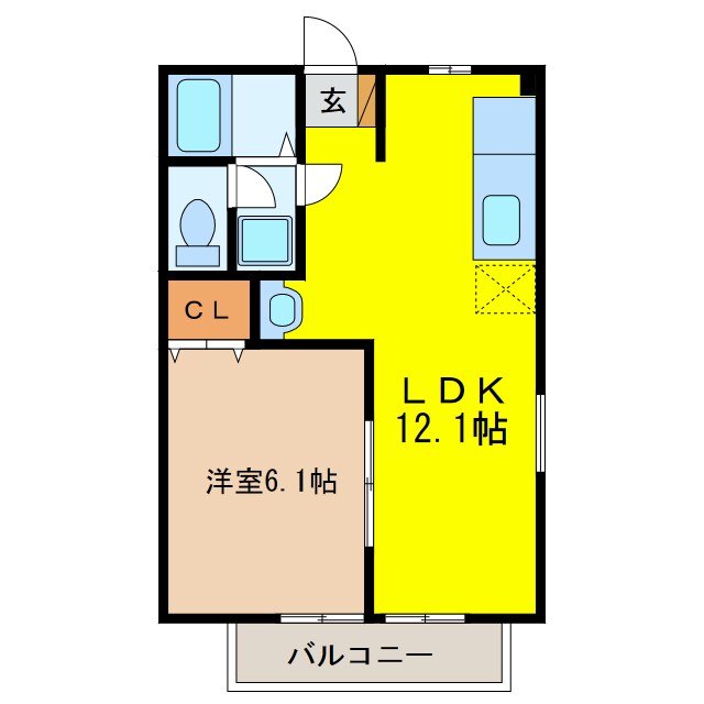 ニューシティ新井Ａの物件間取画像