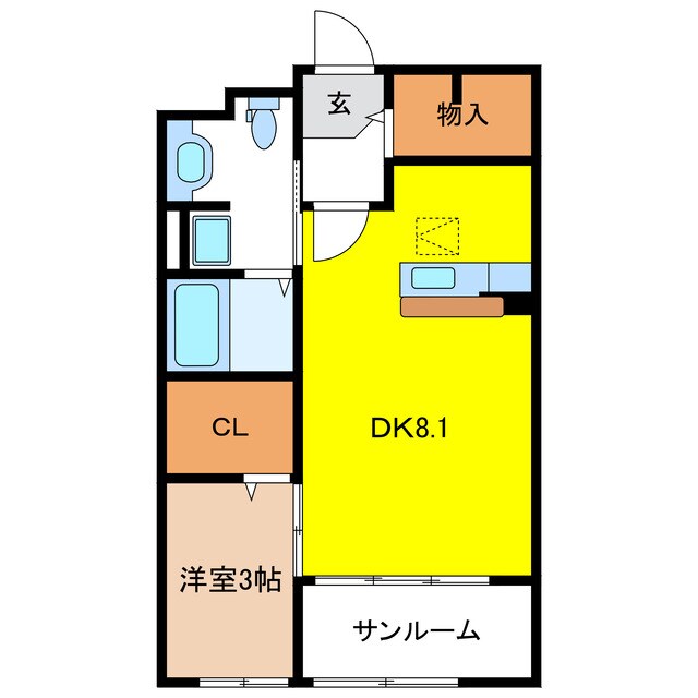 フォレスト・ヒルズ　Ｃの物件間取画像