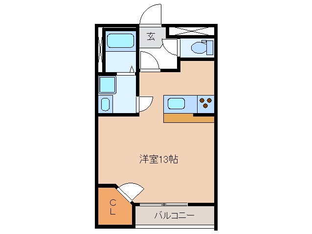 レオパレスKAZUMIの物件間取画像