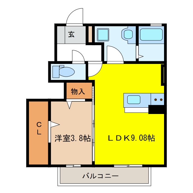 ベルドミールの物件間取画像