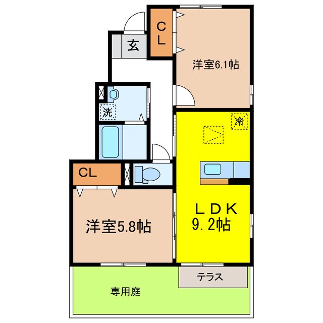 Ｌ’Arcの物件間取画像