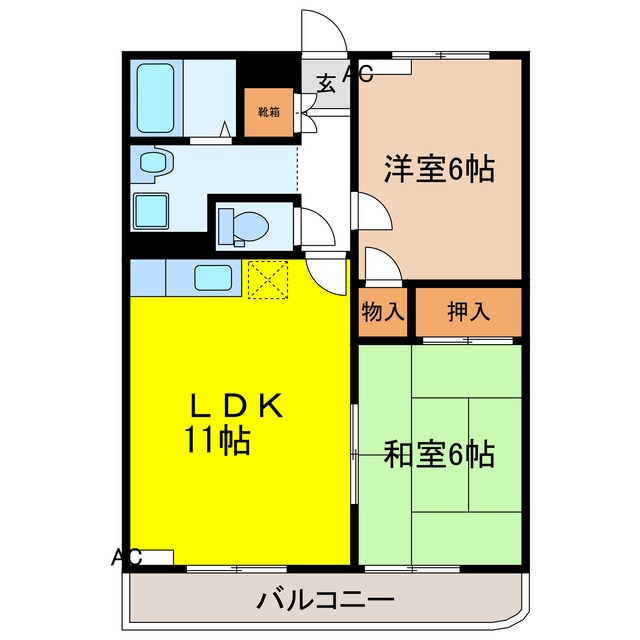 コアロードⅠの物件間取画像