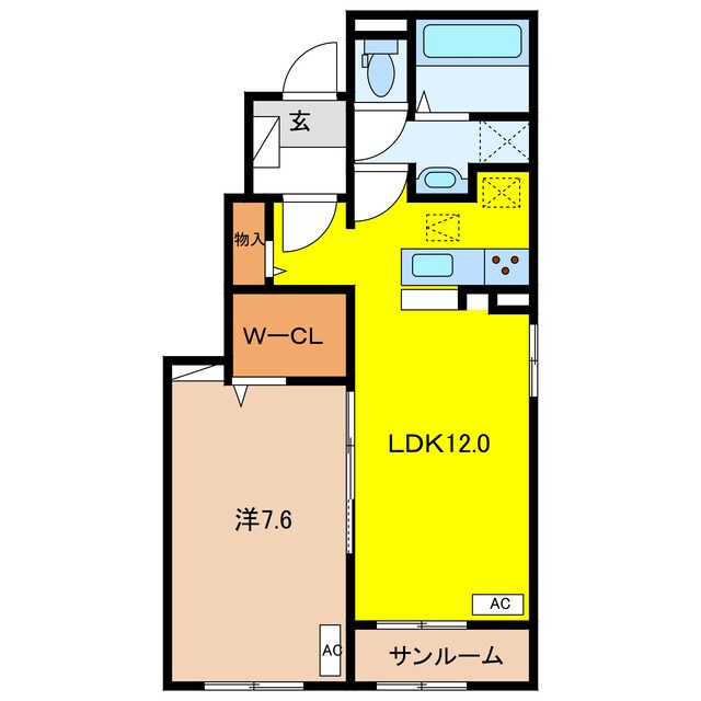 センシア七条　南の物件間取画像