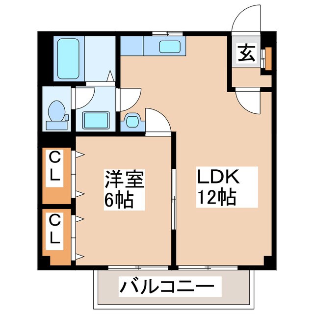 ヴェルコートの物件間取画像